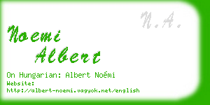 noemi albert business card